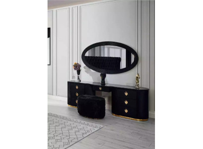 Oval Dressing table Console table with Stool Bedroom Tables Dressing tables