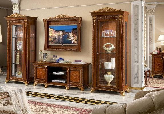 TV Stand Wardrobe Luxury Wall Units Living Room Row new Set Display case Wood Furniture