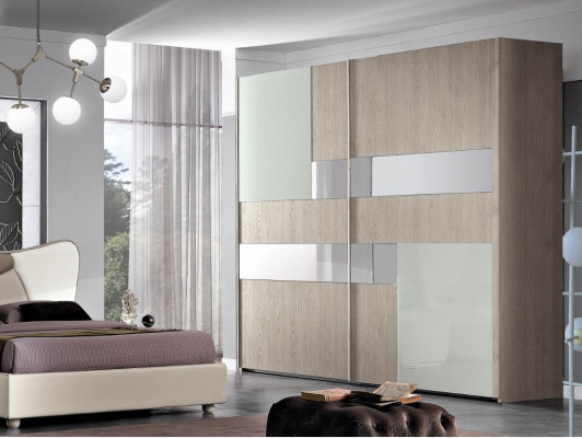Bedroom Complete Set Royal Modern Bed Wardrobe Bedside table 5-piece