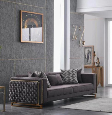 Luxury Three Seater Couch Upholstery Furniture Sofa 3 Seater Living room 245cm