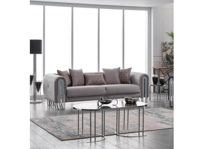 Sofa Luxury Textile Living room Three Seater 3 Seat Furniture Couch 240cm Fabric