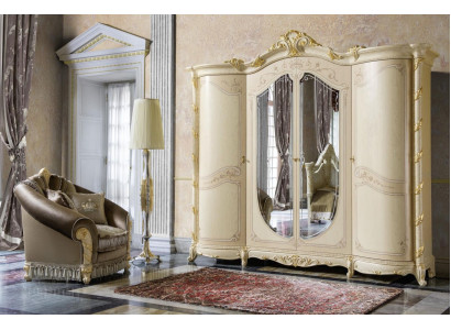 Bedroom Furniture Italy Wooden Cabinet Wardrobe Real wood Wardrobe