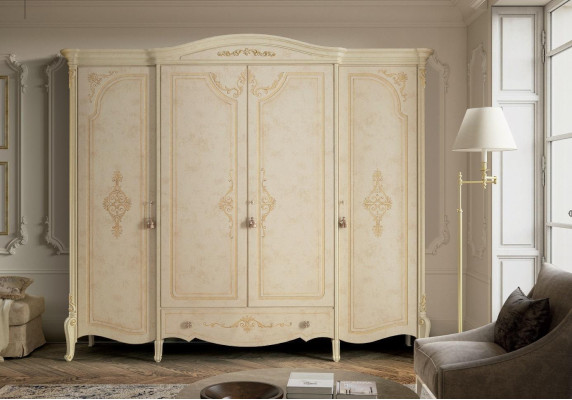 Wardrobe Wardrobe Baroque Style Wood Furniture Classic Bedroom Cabinets