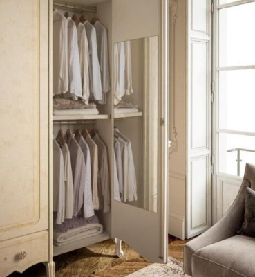 Wardrobe Wardrobe Real wood Solid Bedroom Furniture Italy wooden cabinet