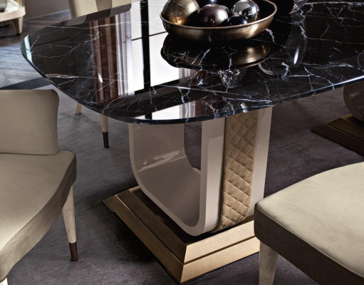 Table Dining table Wood Dining room Suite 6x Chair Set Chairs Lehn Group Italy