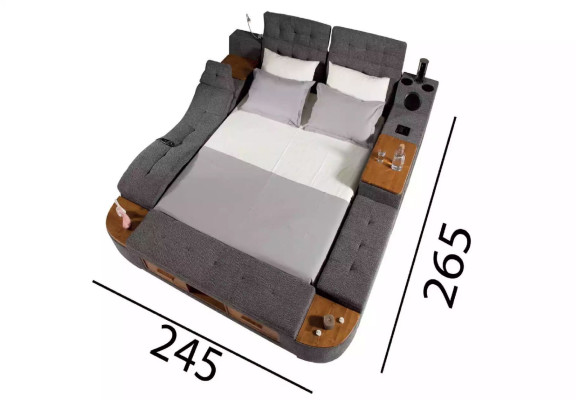 Multifunction Bed Double Beds Modern Bed frame Beds 200x200cm Hotel new