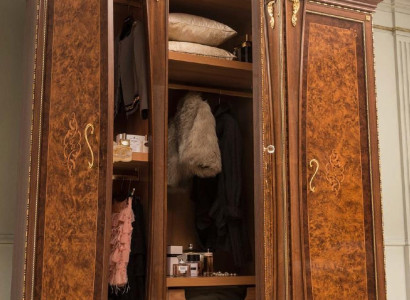 Wardrobe Solid Bedroom Furniture Italy Real wood Wardrobe wooden cabinet