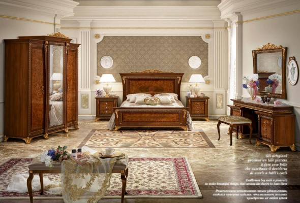 Wardrobe Solid Bedroom Furniture Italy Real wood Wardrobe wooden cabinet