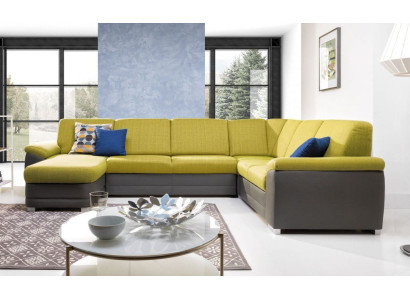 Corner sofa Living landscape Sofa Couch Upholstery Corner Suite U-shape Fabric Sofas new